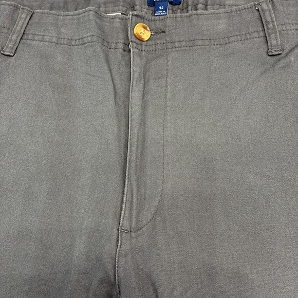 Men's Shorts Size 42 George Zip Charcoal Sky Gray Above The Knee 9" Inseam NWT - Picture 4 of 15